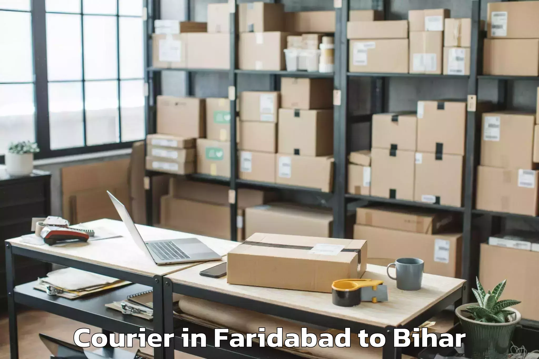 Top Faridabad to Mahnar Courier Available